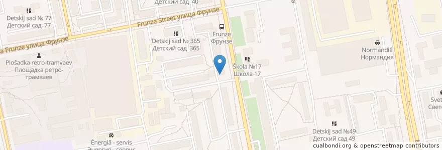 Mapa de ubicacion de бар en Rússia, Уральский Федеральный Округ, Свердловская Область, Городской Округ Екатеринбург.