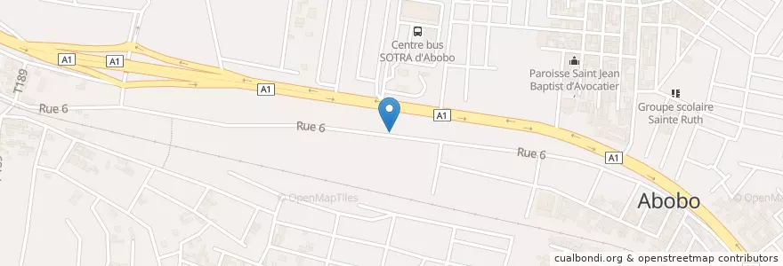 Mapa de ubicacion de Maquis en 科特迪瓦, 阿比让, Abobo.