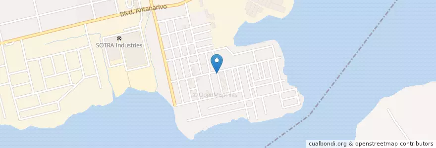 Mapa de ubicacion de Kiosque en ساحل عاج, آبیجان, Port-Bouët.