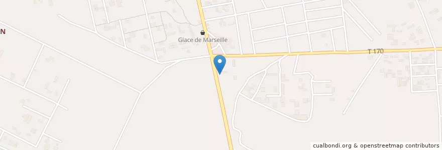 Mapa de ubicacion de Cafe express en ساحل عاج, آبیجان, Abobo.