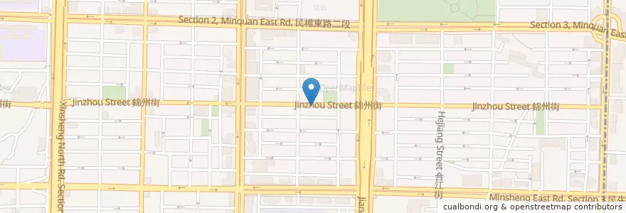 Mapa de ubicacion de 狂食堂烤肉飯專賣店 en Taiwán, Nuevo Taipéi, Taipéi, 中山區.