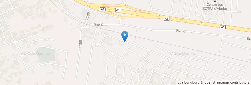 Mapa de ubicacion de Cave en ساحل العاج, أبيدجان, أبوبو.
