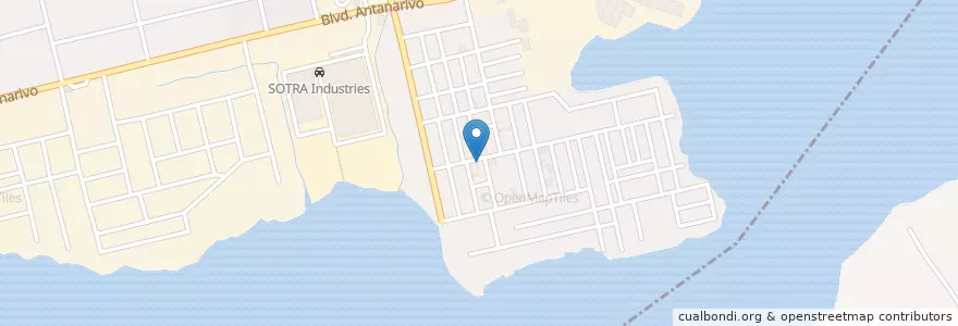 Mapa de ubicacion de Centre de Santé Urbain en ساحل عاج, آبیجان, Port-Bouët.