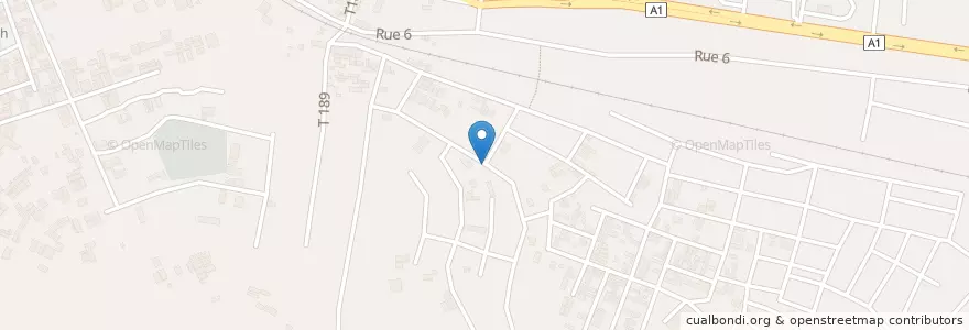 Mapa de ubicacion de Cyber en Fildişi Sahili, Abican, Abobo.