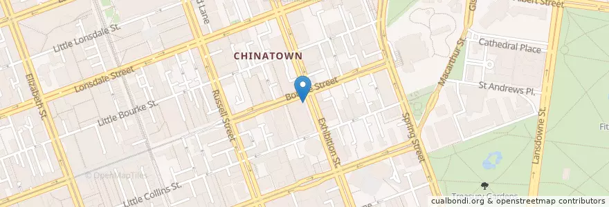 Mapa de ubicacion de Commonwealth Bank en Australie, Victoria, City Of Melbourne.