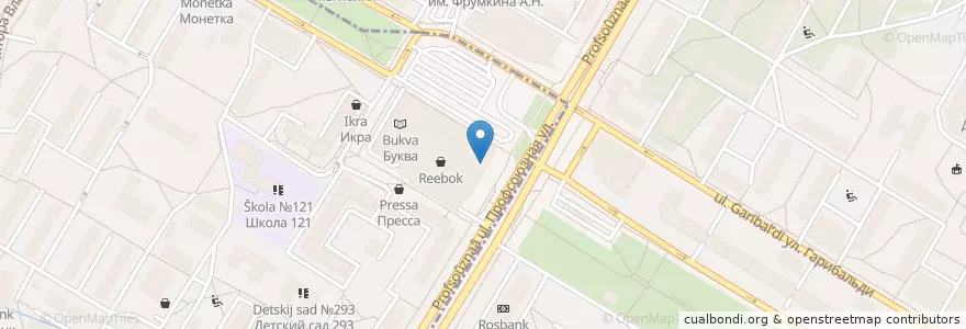 Mapa de ubicacion de Take away en Russia, Distretto Federale Centrale, Москва, Юго-Западный Административный Округ, Район Черёмушки.