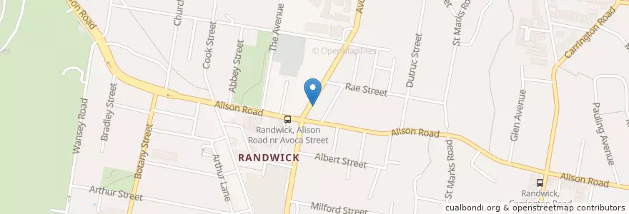 Mapa de ubicacion de Mand's Indian en Austrália, Nova Gales Do Sul, Sydney, Randwick City Council.