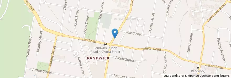 Mapa de ubicacion de Vitaly en オーストラリア, ニューサウスウェールズ, Sydney, Randwick City Council.