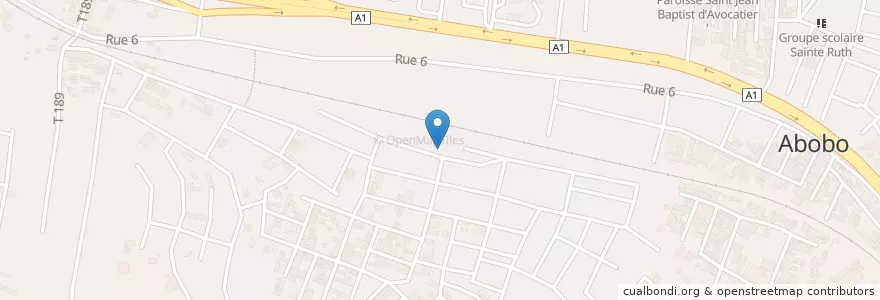 Mapa de ubicacion de Centre de Santé Communautaire Abobo Anonkoua 3 en Côte D’Ivoire, Abidjan, Abobo.