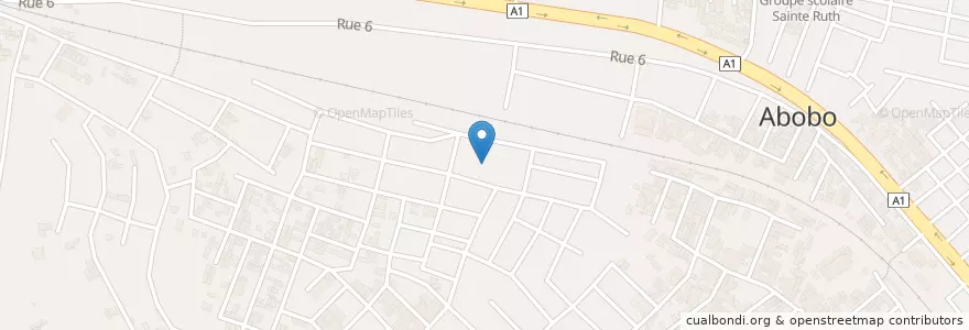 Mapa de ubicacion de Mobil Money en Côte D’Ivoire, Abidjan, Abobo.
