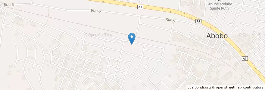 Mapa de ubicacion de Cyber en Costa Do Marfim, Abidjan, Abobo.