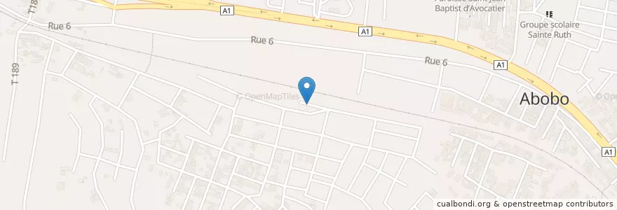 Mapa de ubicacion de Maquis en Costa D'Avorio, Abidjan, Abobo.