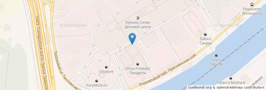 Mapa de ubicacion de Антон en Rusland, Centraal Federaal District, Moskou, Центральный Административный Округ, Пресненский Район.