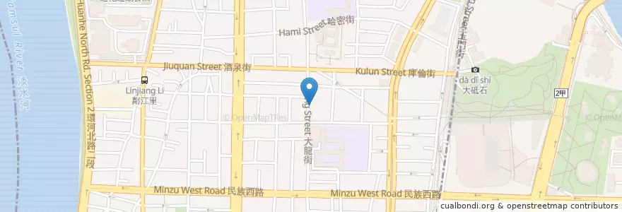 Mapa de ubicacion de Underon 上下誌飲水機 en تایوان, 新北市, تایپه, 大同區.