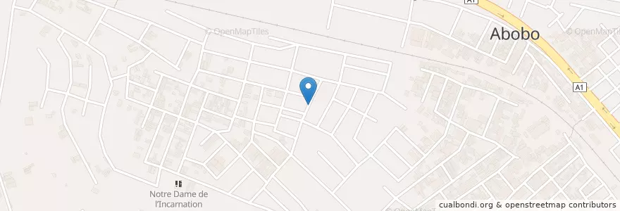 Mapa de ubicacion de Mobil Money en コートジボワール, アビジャン, Abobo.