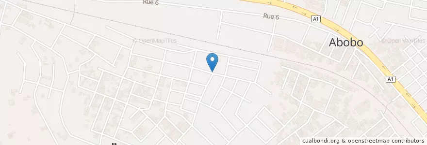 Mapa de ubicacion de Cyber en 코트디부아르, 아비장, Abobo.