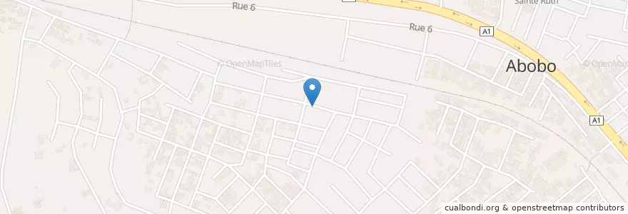 Mapa de ubicacion de Bistrot en 코트디부아르, 아비장, Abobo.