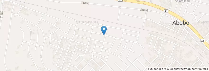 Mapa de ubicacion de Mobil Money en Кот-Д’Ивуар, Абиджан, Abobo.