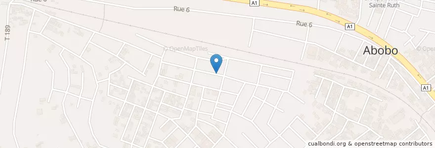 Mapa de ubicacion de Centre Médicale Grâce Maeva en コートジボワール, アビジャン, Abobo.