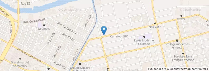 Mapa de ubicacion de Maquis Restaurant Lapin Chez Vetcho en コートジボワール, アビジャン, Marcory.