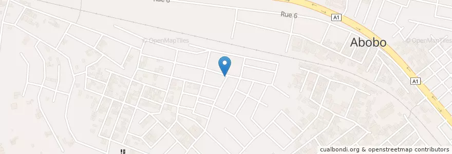 Mapa de ubicacion de Bistro en Ivoorkust, Abidjan, Abobo.