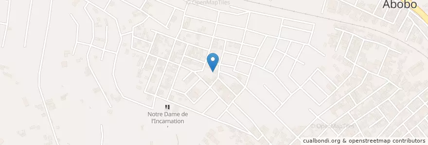 Mapa de ubicacion de Eglise Evangélique en 코트디부아르, 아비장, Abobo.