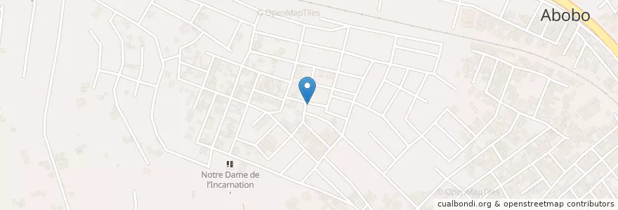 Mapa de ubicacion de Restaurant Africain en Côte D’Ivoire, Abidjan, Abobo.