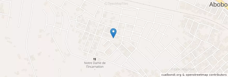 Mapa de ubicacion de Cyber en Côte D’Ivoire, Abidjan, Abobo.