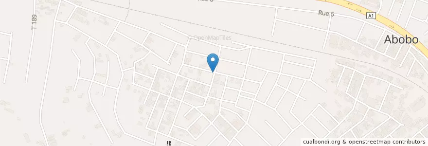 Mapa de ubicacion de Bistrot en Côte D'Ivoire, Abidjan, Abobo.