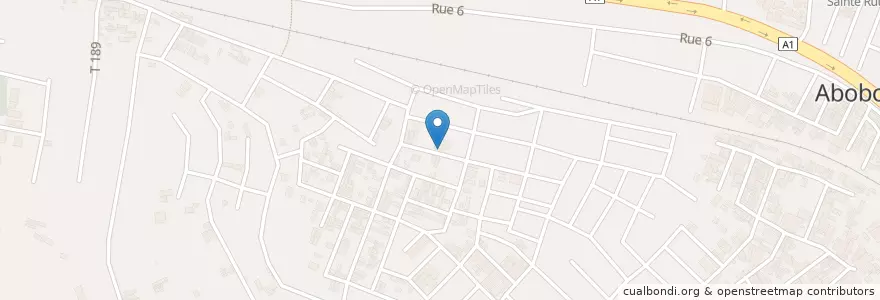 Mapa de ubicacion de Groupe Scolaire Peniel Abobo 3 en コートジボワール, アビジャン, Abobo.