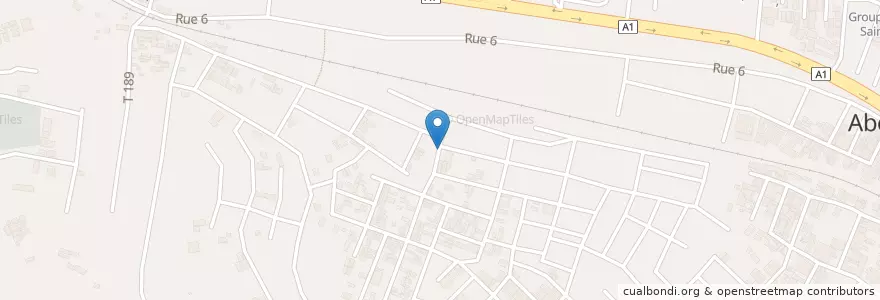 Mapa de ubicacion de Bistrot en Ivoorkust, Abidjan, Abobo.