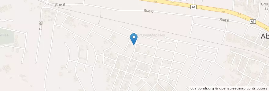 Mapa de ubicacion de Cyber en Côte D'Ivoire, Abidjan, Abobo.
