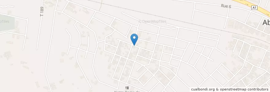 Mapa de ubicacion de Cyber en Fildişi Sahili, Abican, Abobo.