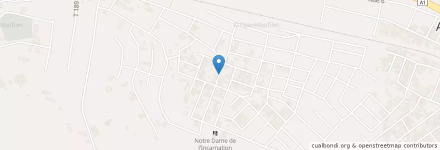 Mapa de ubicacion de Maquis Le Palinké en Ivory Coast, Abidjan, Abobo.