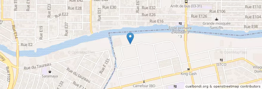 Mapa de ubicacion de Kiosque à Café en Costa D'Avorio, Abidjan, Marcory.