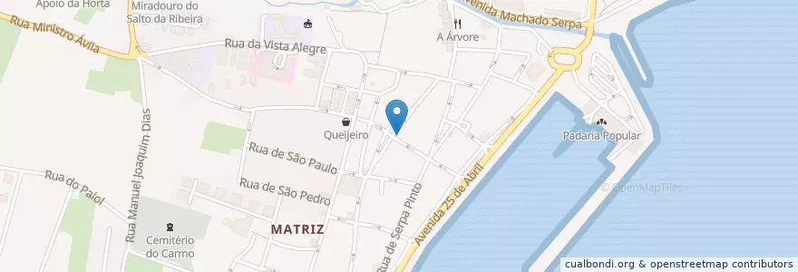 Mapa de ubicacion de Ruas Lounge Bar en پرتغال, آزور, Faial, Horta, Horta (Matriz).