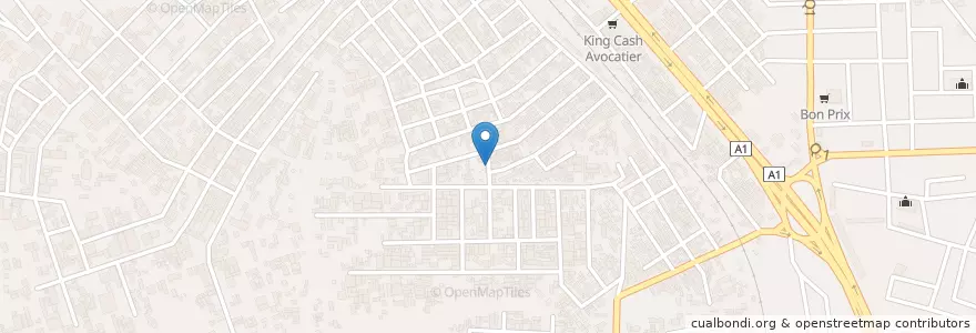 Mapa de ubicacion de Bistro en ساحل العاج, أبيدجان, أبوبو.