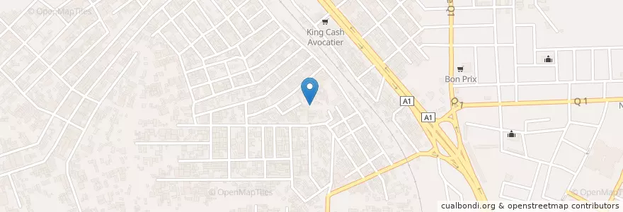 Mapa de ubicacion de Bistro en Кот-Д’Ивуар, Абиджан, Abobo.