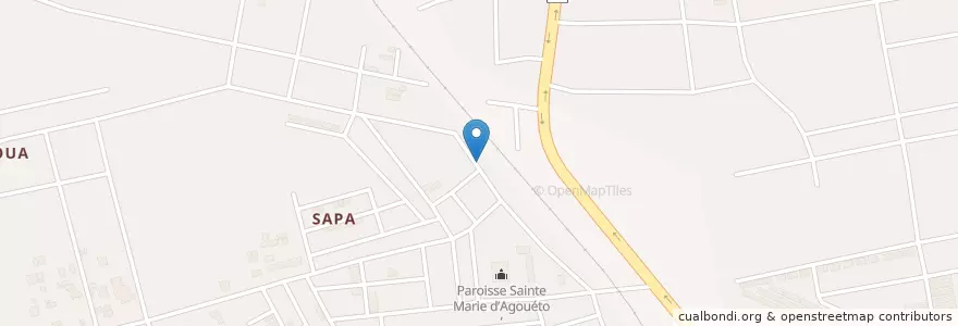 Mapa de ubicacion de Restaurant Chez Mimi en Costa D'Avorio, Abidjan, Abobo.