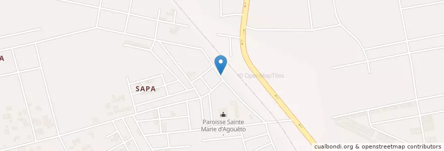 Mapa de ubicacion de Restaurant en Costa Do Marfim, Abidjan, Abobo.