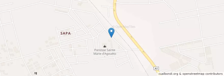 Mapa de ubicacion de Mobile Money en Costa Do Marfim, Abidjan, Abobo.