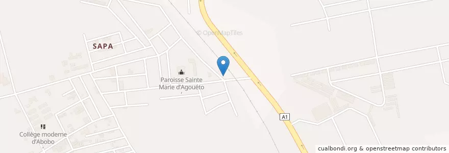 Mapa de ubicacion de Kiosque en Elfenbeinküste, Abidjan, Abobo.