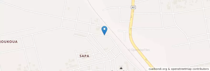 Mapa de ubicacion de Restaurant en Costa De Marfil, Abiyán, Abobo.