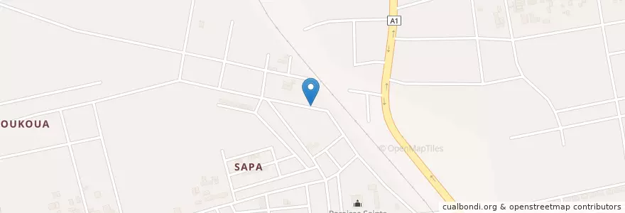 Mapa de ubicacion de Bistrot en Fildişi Sahili, Abican, Abobo.