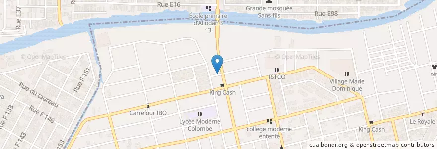 Mapa de ubicacion de Kiosque en Costa D'Avorio, Abidjan, Marcory.
