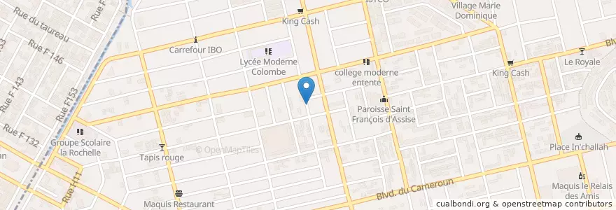Mapa de ubicacion de Ecole Primaire Privée Renaissance en Costa D'Avorio, Abidjan, Koumassi.