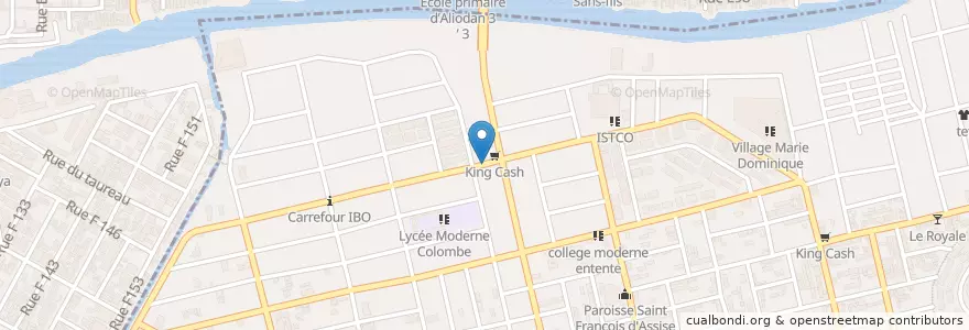 Mapa de ubicacion de Propre Auto en 코트디부아르, 아비장, Marcory.
