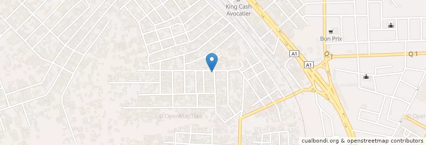 Mapa de ubicacion de ONG ACID Centre De Santé Privé en Costa De Marfil, Abiyán, Abobo.