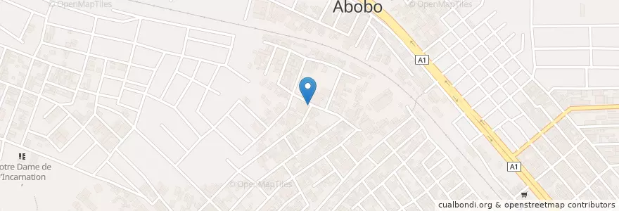 Mapa de ubicacion de Garbardrome en Ivoorkust, Abidjan, Abobo.