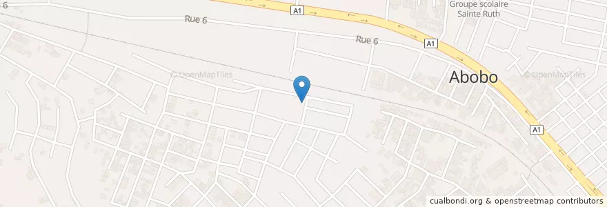 Mapa de ubicacion de Garbardrome en コートジボワール, アビジャン, Abobo.